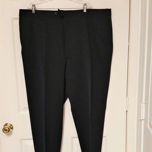 LINEA UOMO MEN'S BLACK 100%WOOL DRESS PANTS